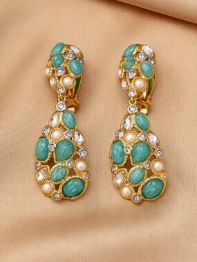Alexis Bittar Two-Tone Clip-On Earrings